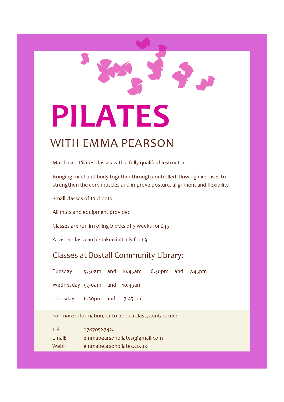 Pilates Poster