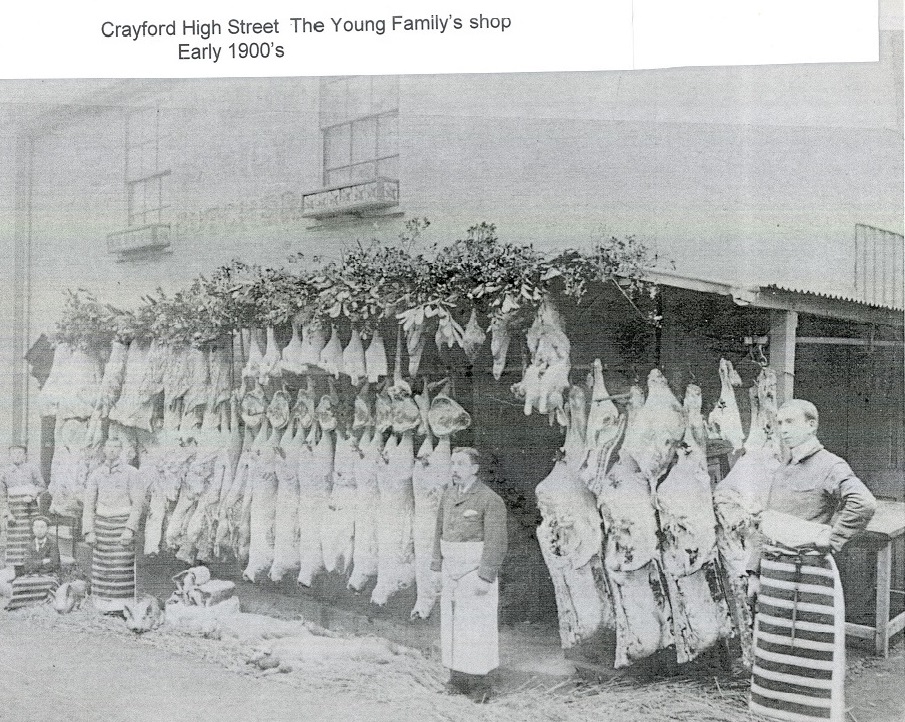 Crayford High Street Young family shop 1900s